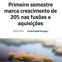 Primeiro semestre marca crescimento de 20% nas fuses e aquisies